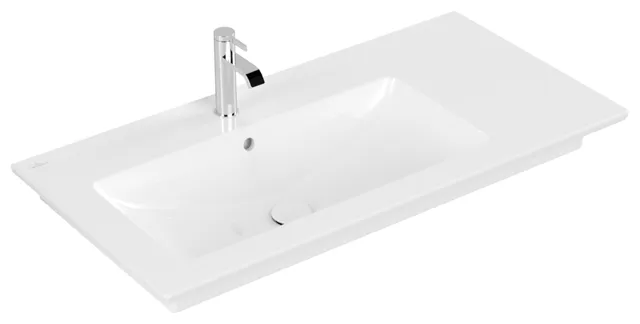 Villeroy & Boch Wandwaschtisch „Venticello“ 1000 × 500 × 170 mm, für Becken links, mit Hahnlochbohrung, Hahnlochposition mittig in Weiß Alpin Villeroy & Boch Wandwaschtisch „Venticello“ 1000 × 500 × 170 mm, für Becken links, mit Hahnlochbohrung, Hahnlochposition mittig in Weiß Alpin