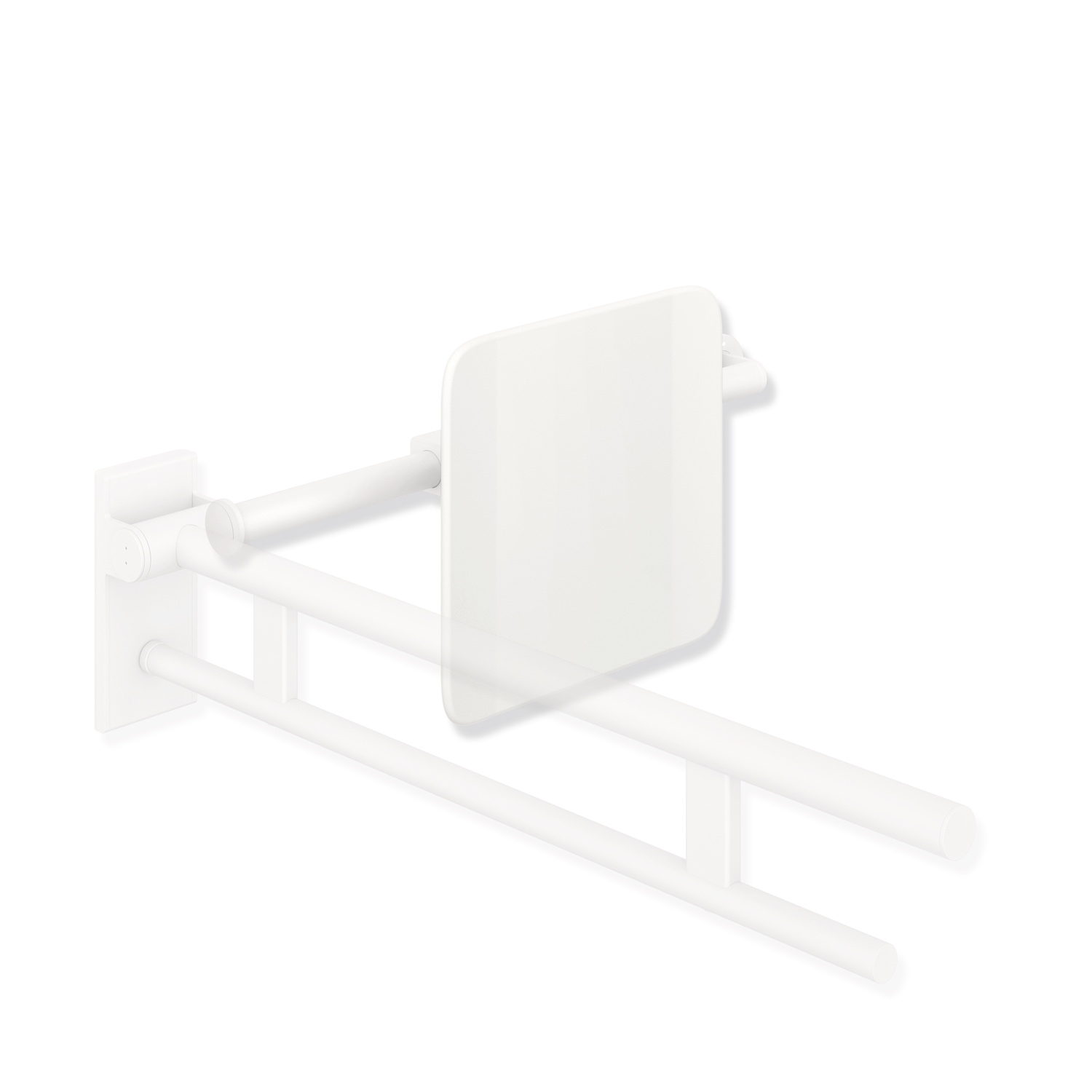 HEWI Rückenstütze „System 900“ 15 cm in weiß tiefmatt / signalweiß matt