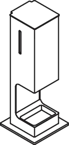 HEWI Spender für Flüssigseife „System 900“, Befestigung verdeckt HEWI Spender für Flüssigseife „System 900“, Befestigung verdeckt