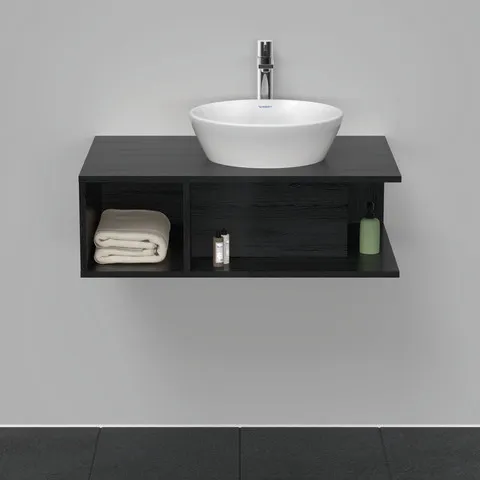 Duravit Waschtischunterschrank wandhängend „D-Neo“ 80 × 26 × 55 cm Eiche Schwarz