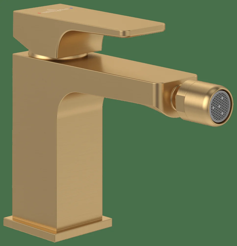 Villeroy & Boch Architectura Square Einhebel-Bidetarmatur TVB125001000 42x139x165mm Brushed Gold Villeroy & Boch Architectura Square Einhebel-Bidetarmatur TVB125001000 42x139x165mm Brushed Gold