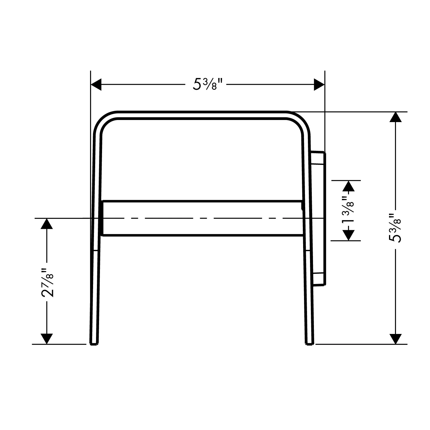 Papierrollenhalter Axor Urquiola chrom Papierrollenhalter Axor Urquiola chrom