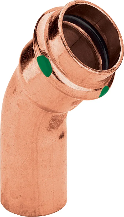 „Profipress“ 45°-Bogen mit 1 Muffe 18 mm „Profipress“ 45°-Bogen mit 1 Muffe 18 mm