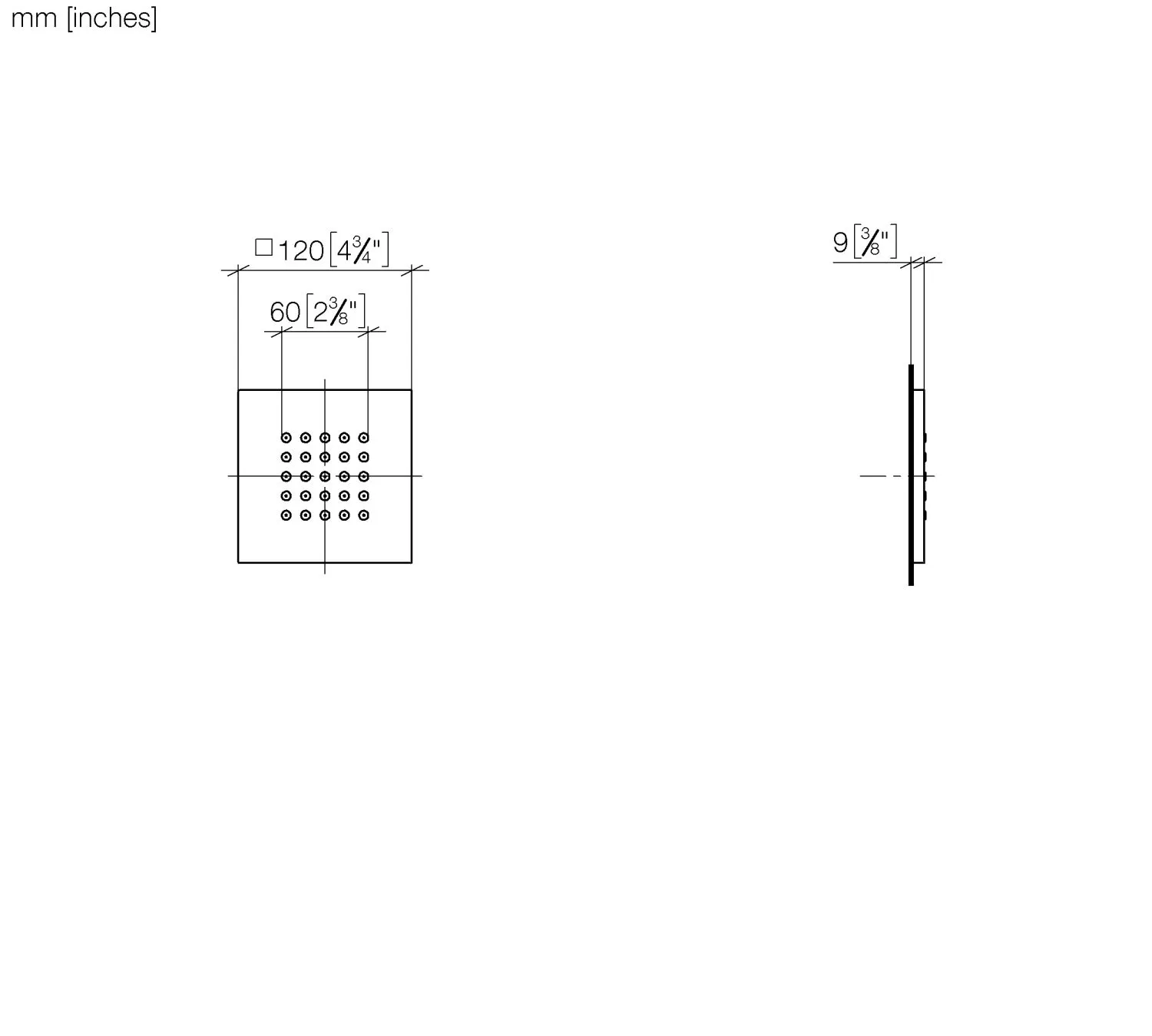 UP-Seitenbrause FlowReduce SERIENNEUTRAL Chrom 36515979