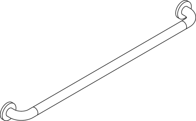 HEWI Haltegriff „Serie 801“ in Signalweiß HEWI Haltegriff „Serie 801“ in Signalweiß