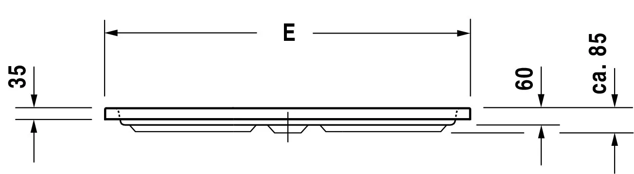 Duravit viertelkreis Duschwanne „D-Code“ 90 × 90 cm Duravit viertelkreis Duschwanne „D-Code“ 90 × 90 cm