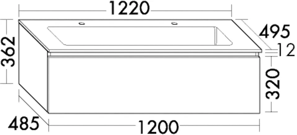 burgbad Badmöbelset „Lin20“ 126 × 40,2 cm in Weiß Solid Matt burgbad Badmöbelset „Lin20“ 126 × 40,2 cm in Weiß Solid Matt