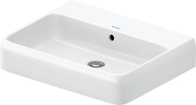 Wandwaschtisch geschliffen „Qatego“ 60 × 47 × 15 cm, ohne Hahnlochbohrung in mit HygieneGlaze Wandwaschtisch geschliffen „Qatego“ 60 × 47 × 15 cm, ohne Hahnlochbohrung in mit HygieneGlaze
