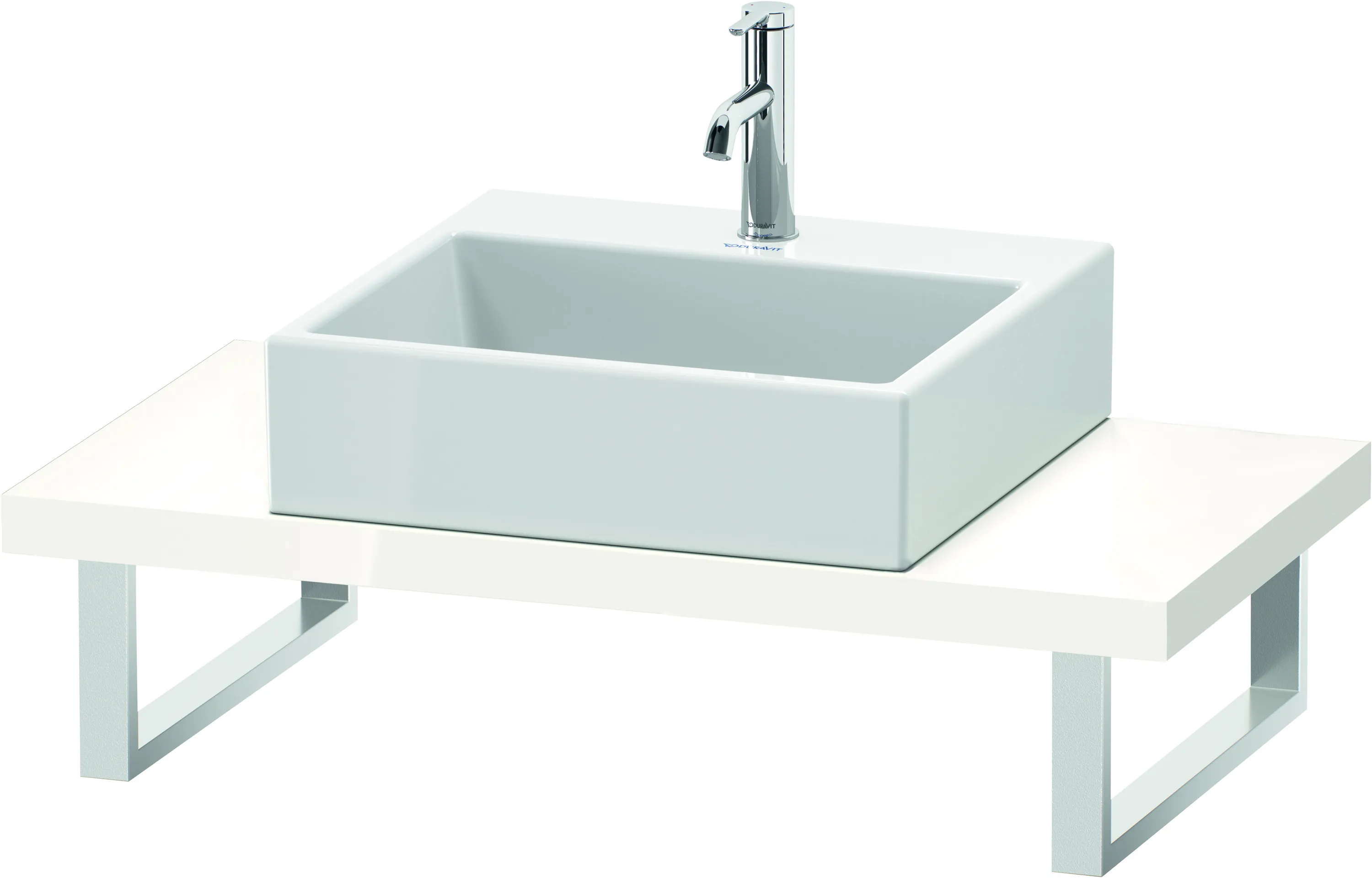 Duravit Konsole „L-Cube“ in Weiß Hochglanz Duravit Konsole „L-Cube“ in Weiß Hochglanz