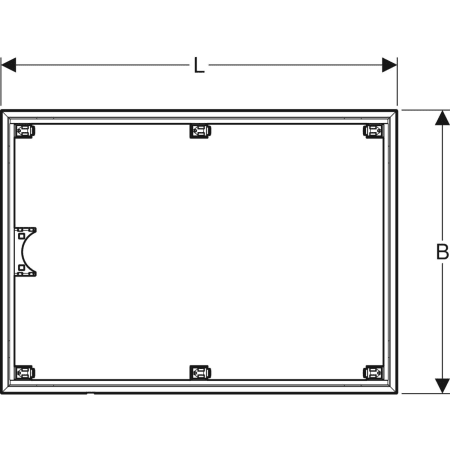 Installationsrahmen für Setaplano Duschfläche über 100 cm, für sechs Füße: B=80cm, L=150cm Installationsrahmen für Setaplano Duschfläche über 100 cm, für sechs Füße: B=80cm, L=150cm