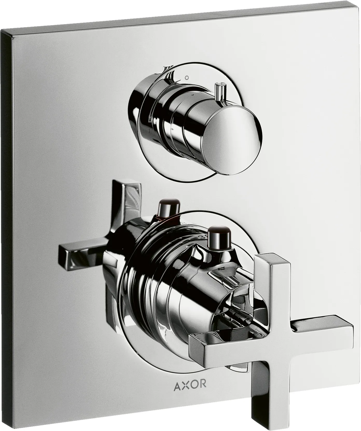 Thermostat UP Axor Citterio F-Set m.Absperr-u.Umstellvtl./Kreuzgriff chrom