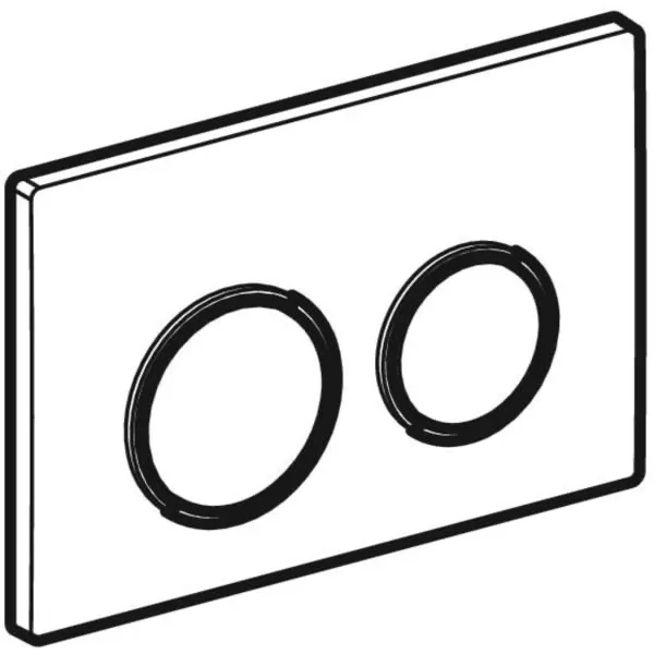 Omega20 Betätigungsplatte für 2-Mengen-Spülung: weiß, vergoldet Omega20 Betätigungsplatte für 2-Mengen-Spülung: weiß, vergoldet