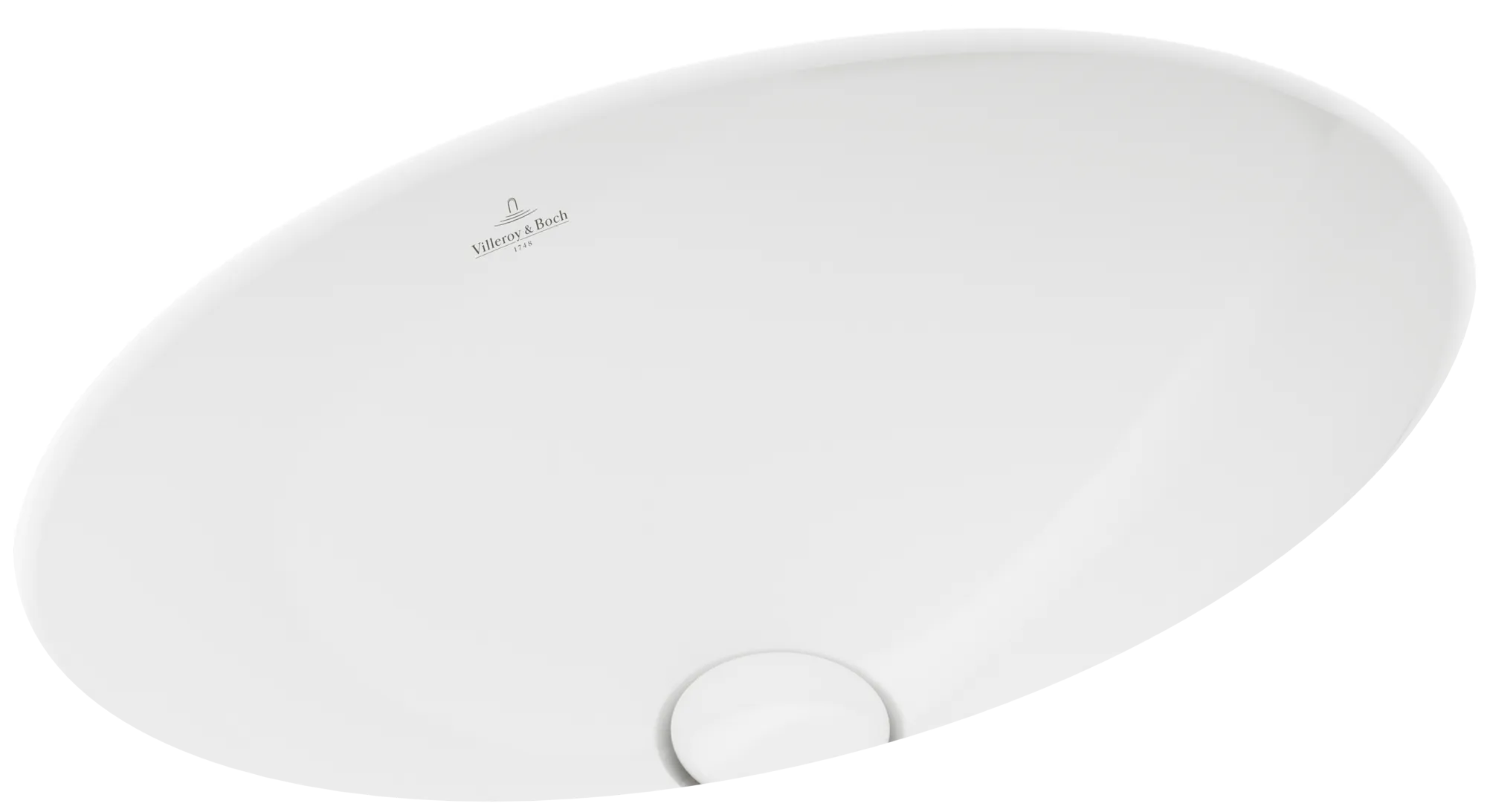 Villeroy & Boch Unterbauwaschtisch aus TitanCeram „Loop & Friends“ 505 × 360 × 185 mm, ohne Hahnlochbohrung in Weiß Alpin Villeroy & Boch Unterbauwaschtisch aus TitanCeram „Loop & Friends“ 505 × 360 × 185 mm, ohne Hahnlochbohrung in Weiß Alpin