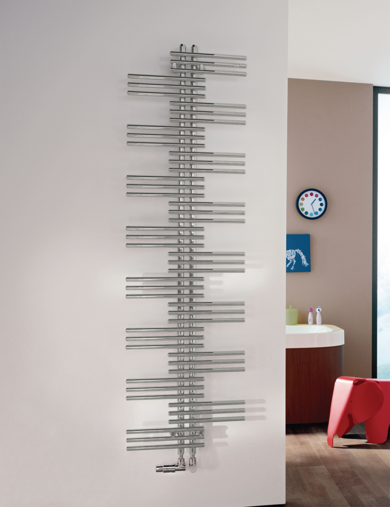 Zehnder Design-Heizkörper „Yucca“ für Warmwasser-Zentralheizung oder gemischten Betrieb mit 50 mm-Mittelanschluss 50 × 90,8 cm, zweilagig, Sammelrohre mittig in Telegrey 4 (RAL 7047) Zehnder Design-Heizkörper „Yucca“ für Warmwasser-Zentralheizung oder gemischten Betrieb mit 50 mm-Mittelanschluss 50 × 90,8 cm, zweilagig, Sammelrohre mittig in Telegrey 4 (RAL 7047)