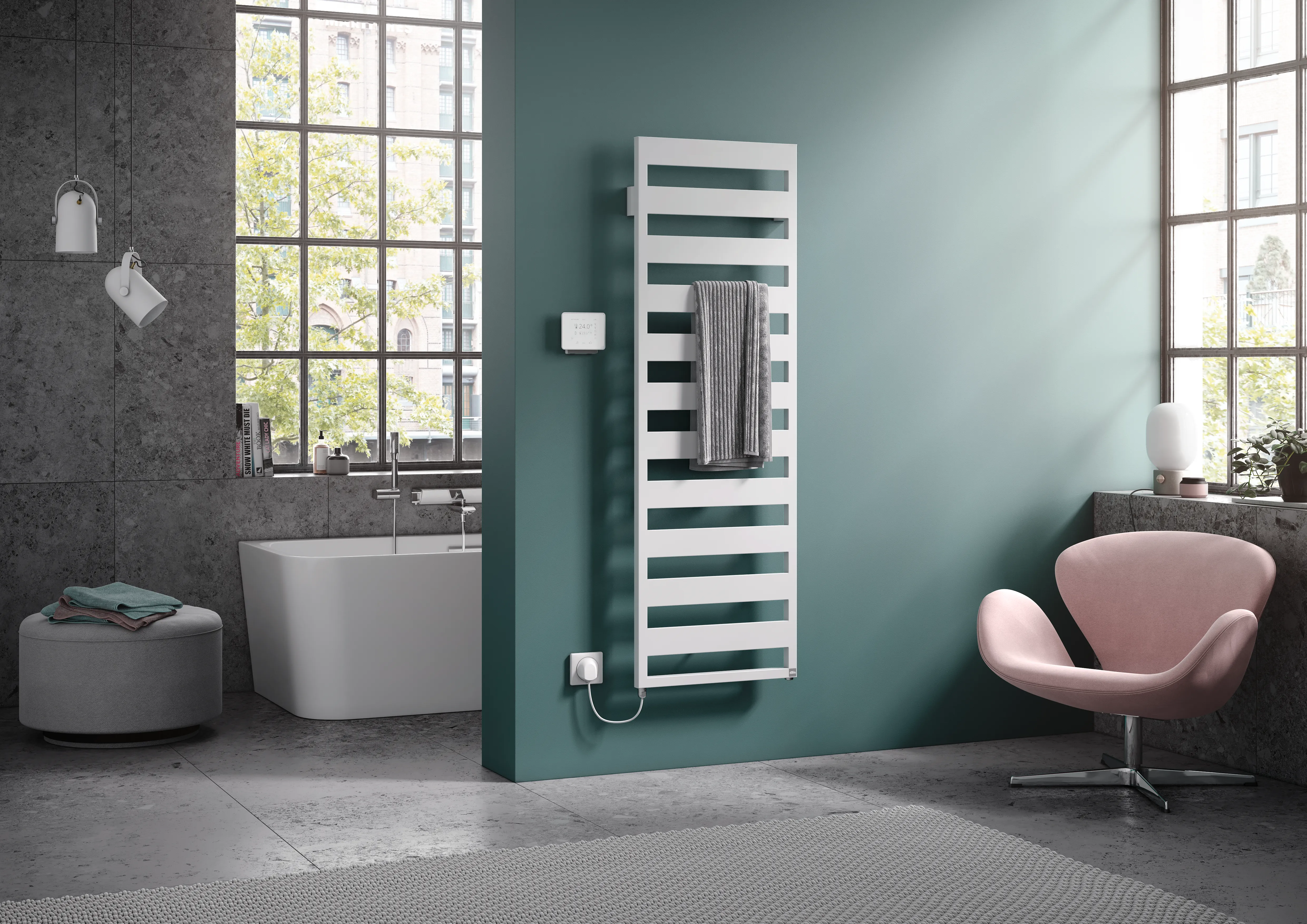 Kermi Design-Elektroheizkörper „Casteo®-E“ 50 × 153,3 cm in Anthracite Grey Kermi Design-Elektroheizkörper „Casteo®-E“ 50 × 153,3 cm in Anthracite Grey