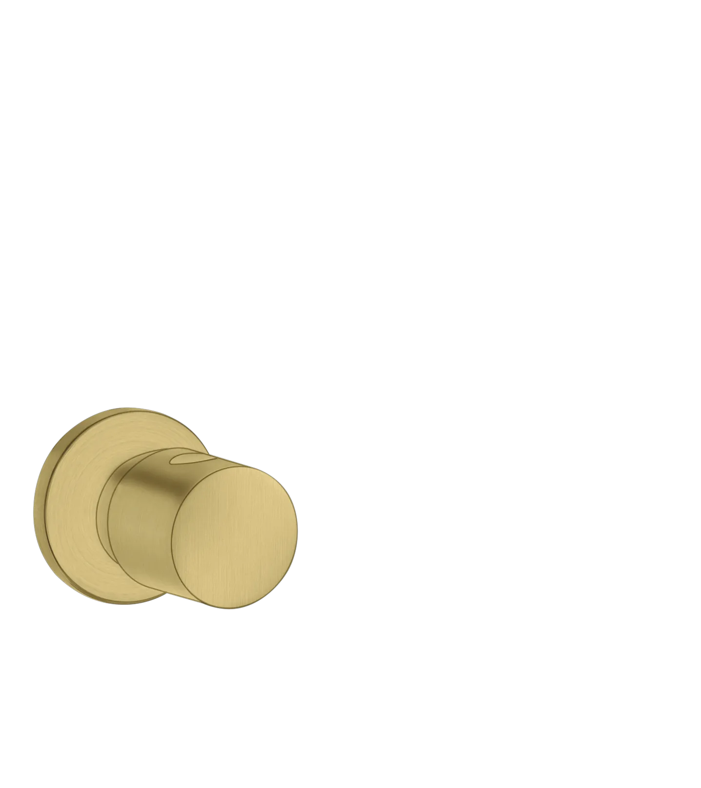 Hansgrohe AXOR Uno Absperrventil Unterputz, Brushed Brass, Uno UP-Fertigset