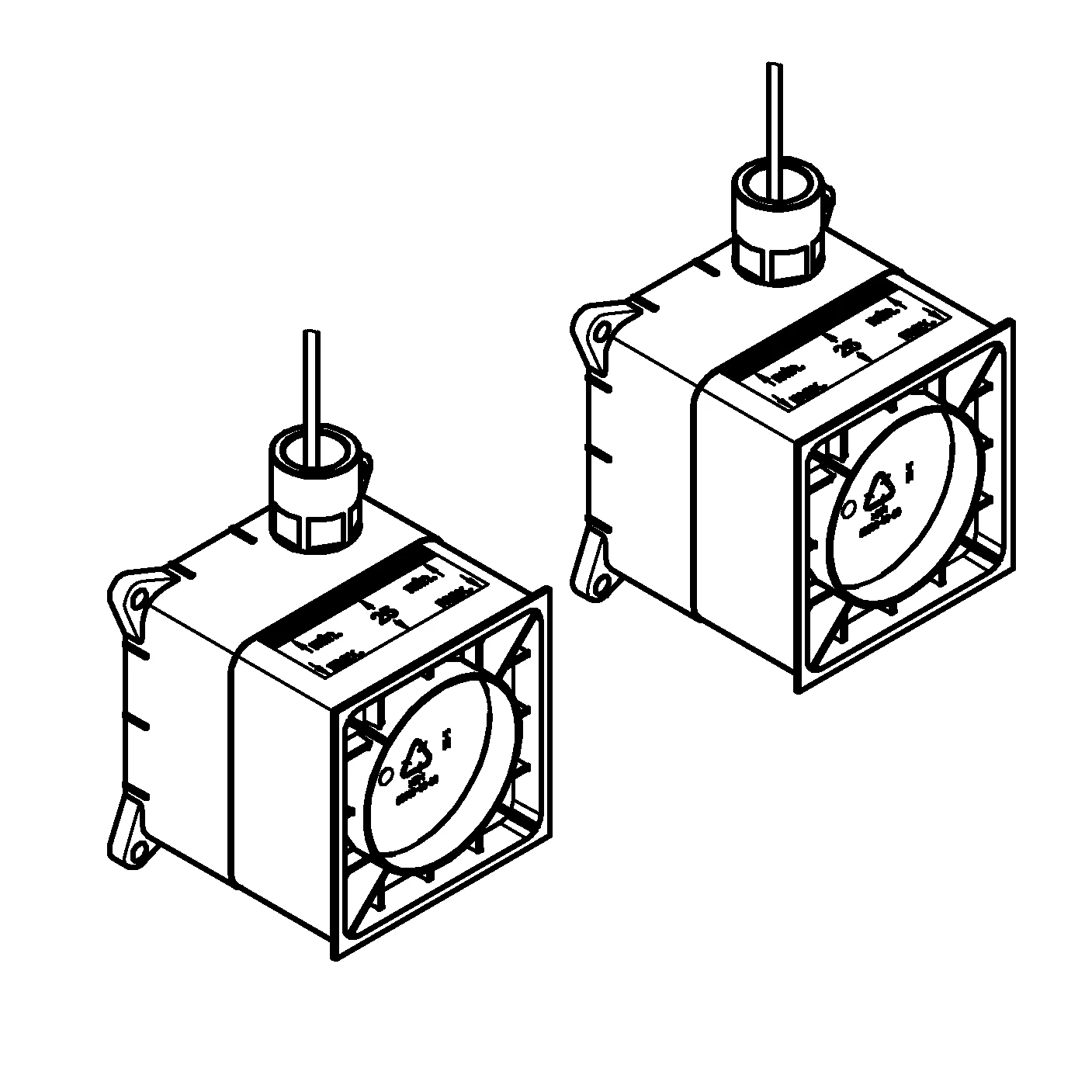 Rohbauset Musikmodule Rainshower F-Series 29413, für den Einbau der Musikmodule 36 360 000, Rohbausets, 2 Verlängerungskabel 5 m, 1 Y-Stück