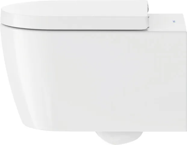 Duravit Wand-Tiefspül-WC inkl. WC-Sitz „ME by Starck“ 37,35 × 57 × 39,5 cm, Befestigung sichtbar, ohne Spülrand