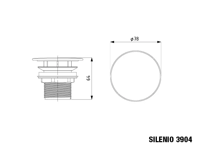Mod. 3904 Permanentablaufventil mit emailliertem rundem Deckel, alpinweiß Mod. 3904 Permanentablaufventil mit emailliertem rundem Deckel, alpinweiß