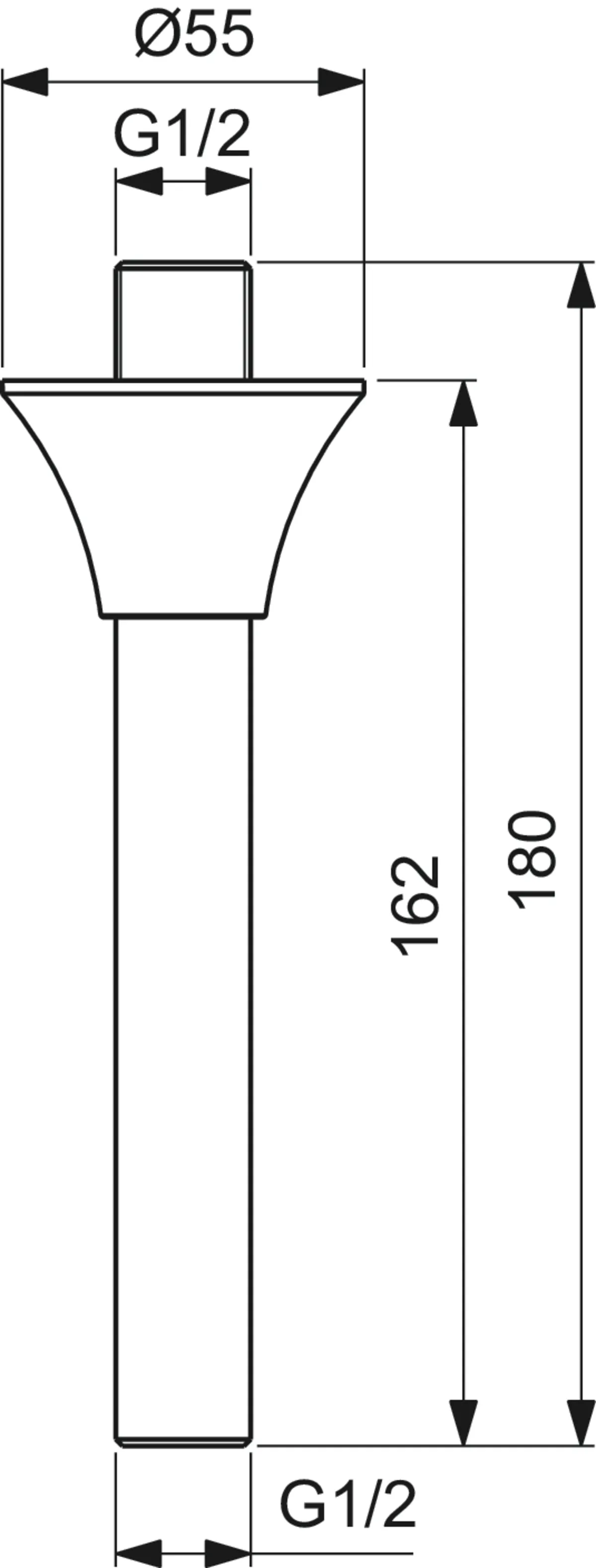 Deckenanschluss La Dolce Vita 162 mm Brushed Gold Deckenanschluss La Dolce Vita 162 mm Brushed Gold