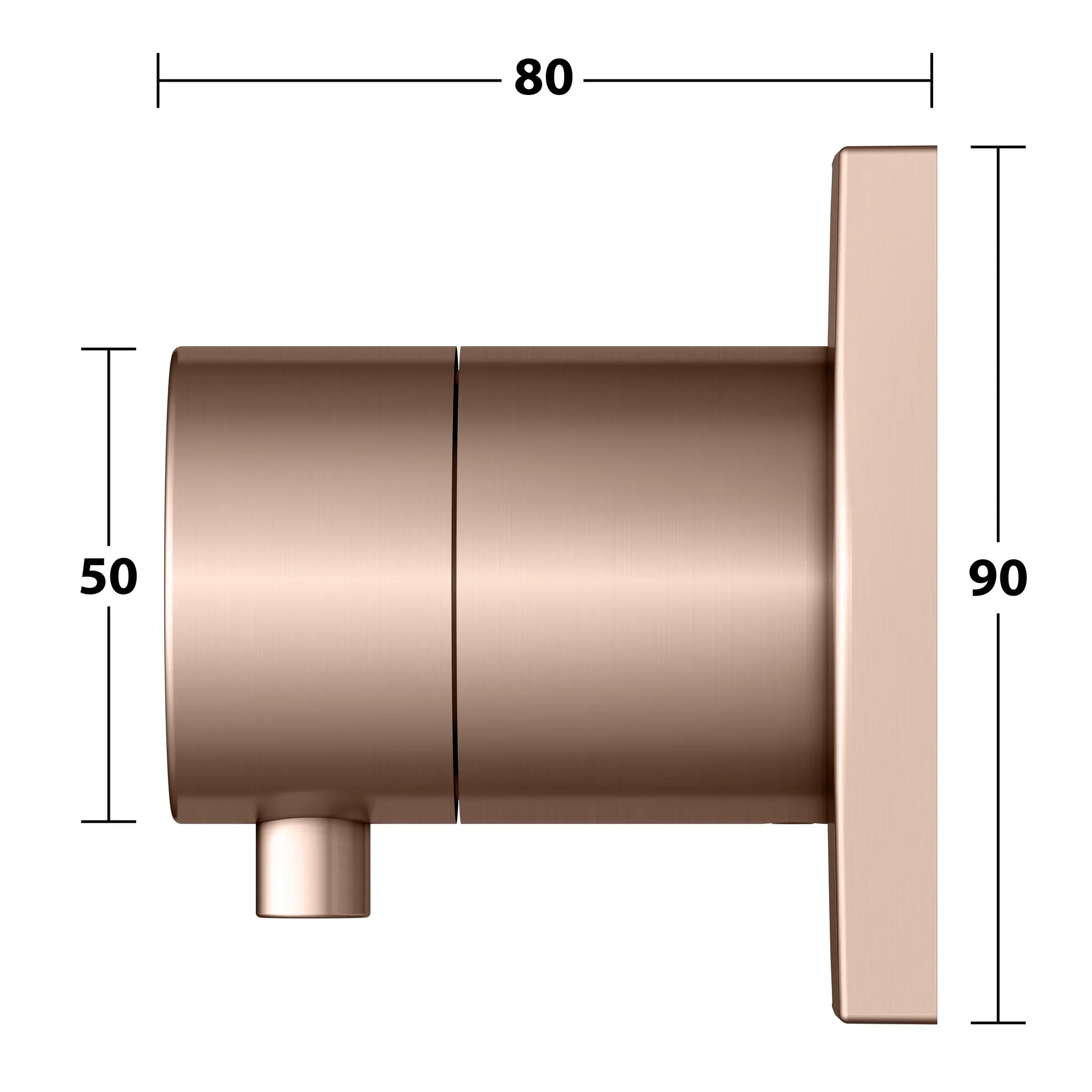 IXMO 2-Wege Umstellventil UP DN15 Rotgold gebürstet IXMO 2-Wege Umstellventil UP DN15 Rotgold gebürstet
