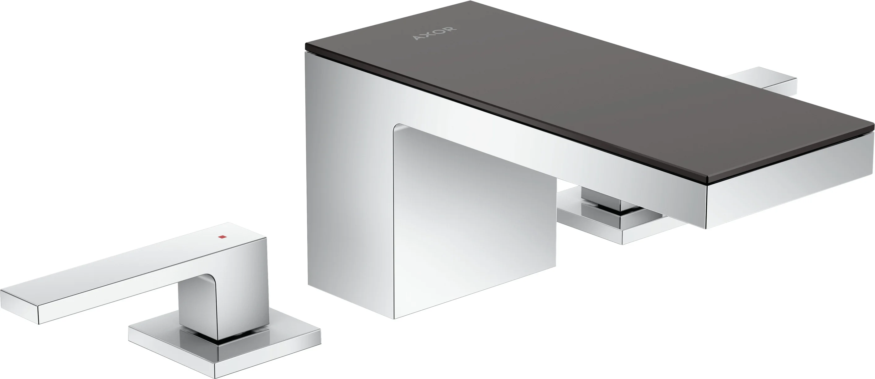 Hansgrohe AXOR MyEdition 3-Loch Waschtischarmatur Chrom, Ausladung 151 mm, Auslaufhöhe 70 mm, Hebelgriff, PowderRain Strahlart, max. Durchfluss 5 l/min, DN15 Anschluss Hansgrohe AXOR MyEdition 3-Loch Waschtischarmatur Chrom, Ausladung 151 mm, Auslaufhöhe 70 mm, Hebelgriff, PowderRain Strahlart, max. Durchfluss 5 l/min, DN15 Anschluss