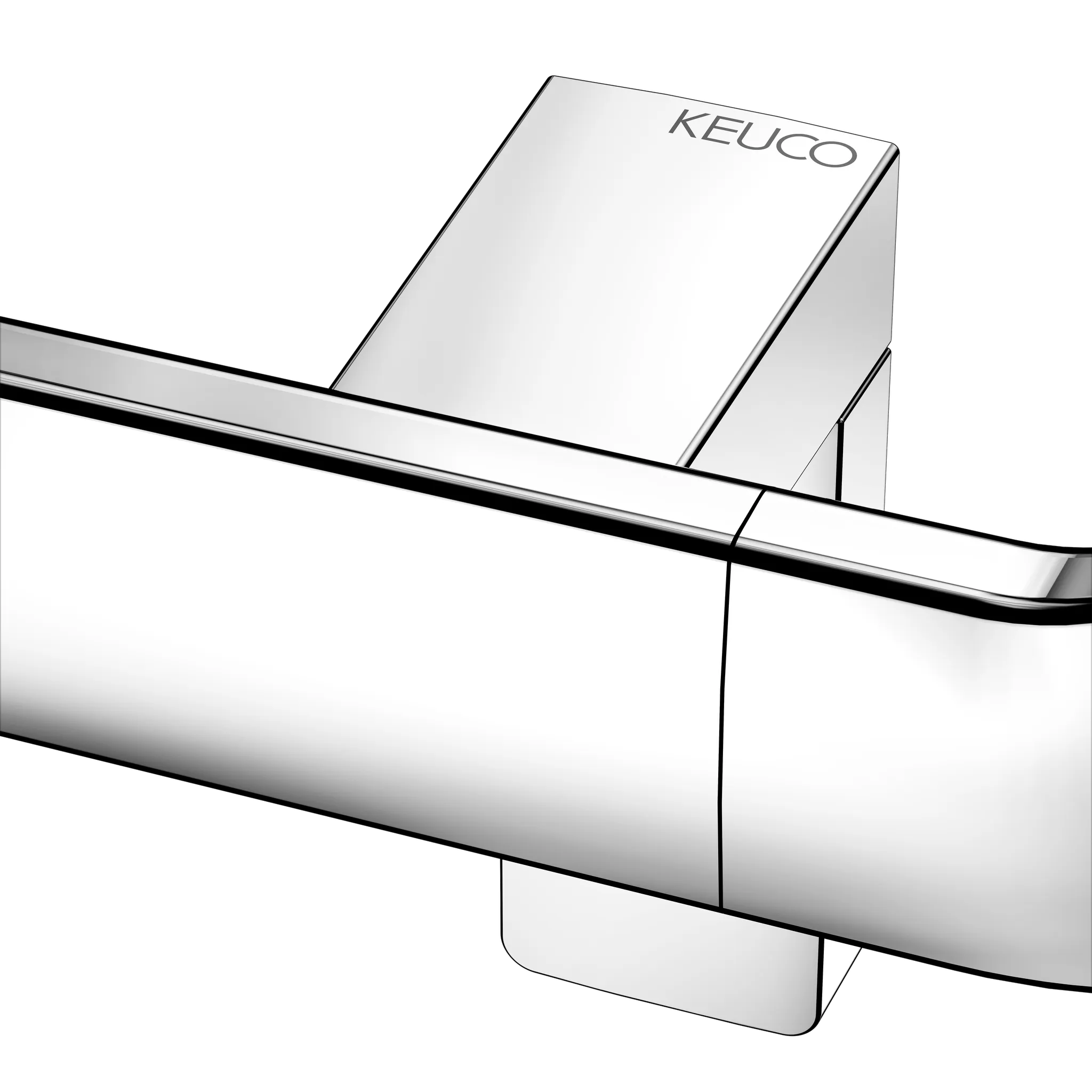 KEUCO Winkelgriff „Axess“ 520 × 1090 mm Ausführung rechts, in Verchromt