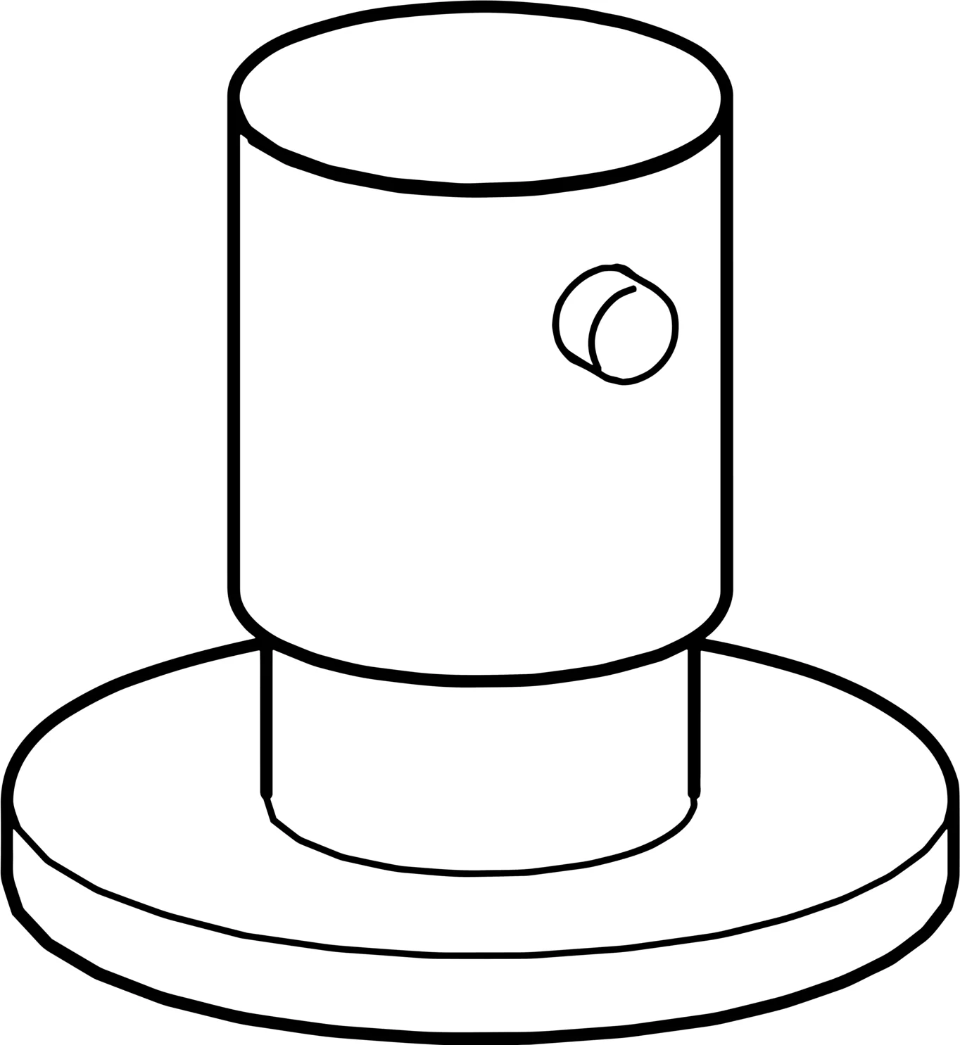 Hansa Duschzubehör Fertigmontageset 0628 Rosette rund Chrom