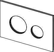 loop Blende für WC-Betätigungsplatte Holz Eiche loop Blende für WC-Betätigungsplatte Holz Eiche