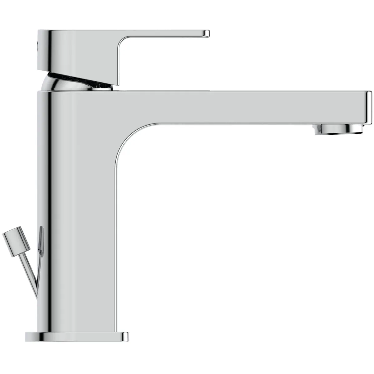 Waschtischarmatur Edge, Slim, 5 l/min., mit Ablaufgarnitur, Ausladung 120mm, Chrom Waschtischarmatur Edge, Slim, 5 l/min., mit Ablaufgarnitur, Ausladung 120mm, Chrom