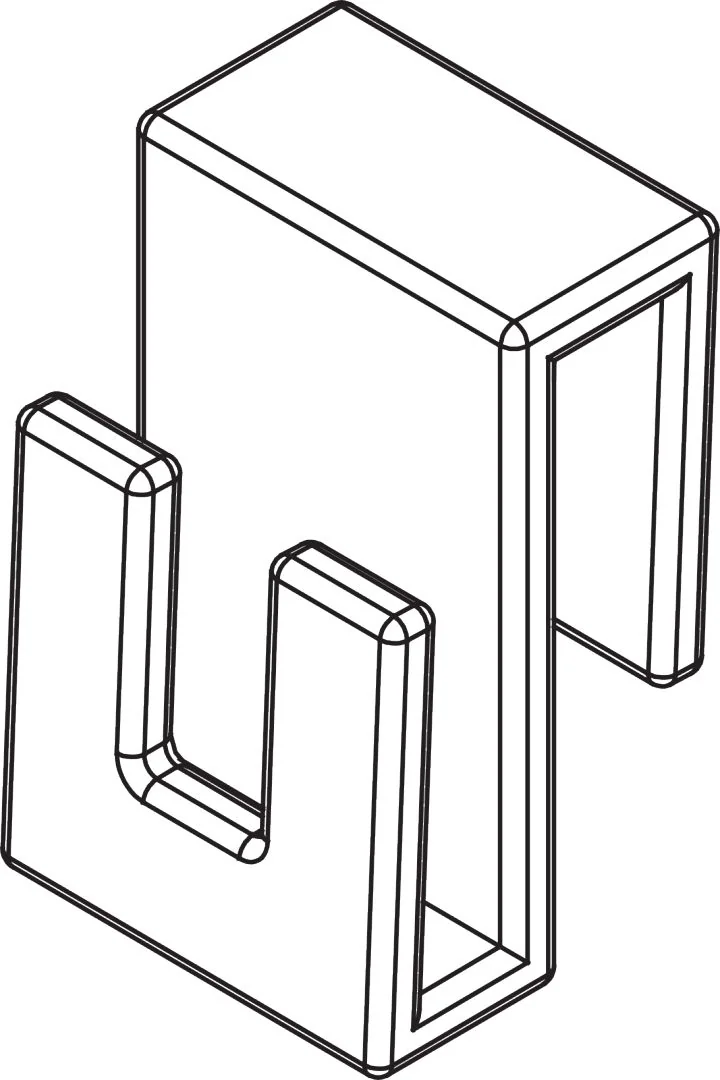 Zubehör, ZDHH HHH, Handtuchhalter-Haken, Chrom