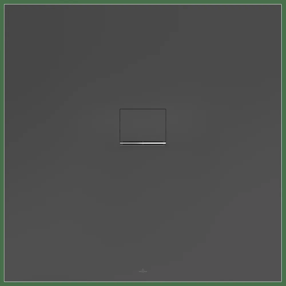 Villeroy & Boch Squaro Infinity Duschwanne, Quadrat, 1200 x 1200 x 40 mm, Quaryl, Anthracite