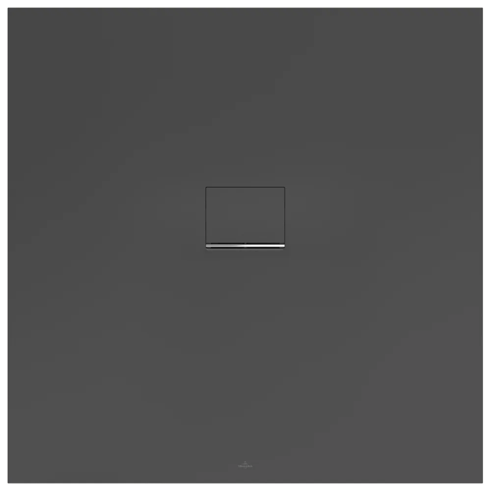 Villeroy & Boch Squaro Infinity Duschwanne, Quadrat, 1200 x 1200 x 40 mm, Quaryl, Anthracite