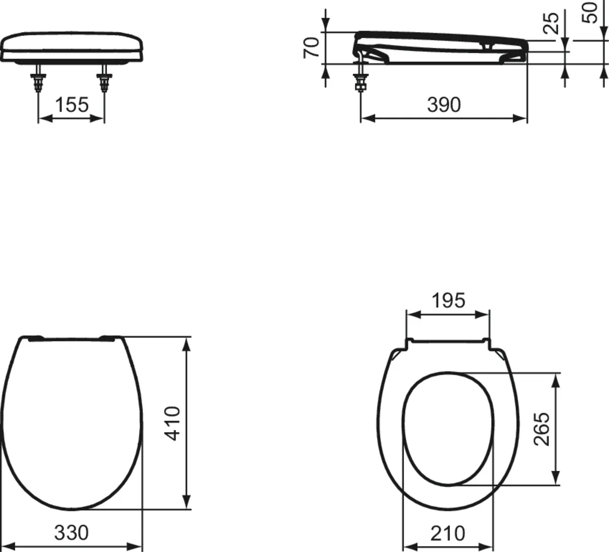 Ideal Standard WC-Sitz „Contour21“ Ideal Standard WC-Sitz „Contour21“