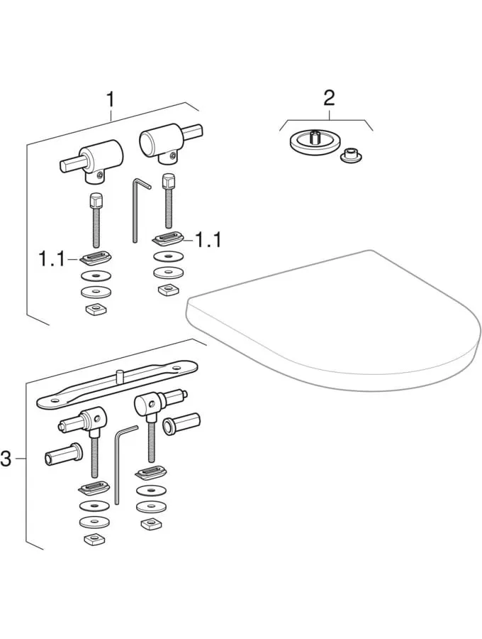 Geberit WC-Sitz in weiß alpin