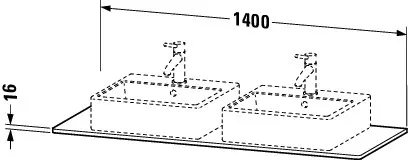 Duravit Konsole „XSquare“ Duravit Konsole „XSquare“