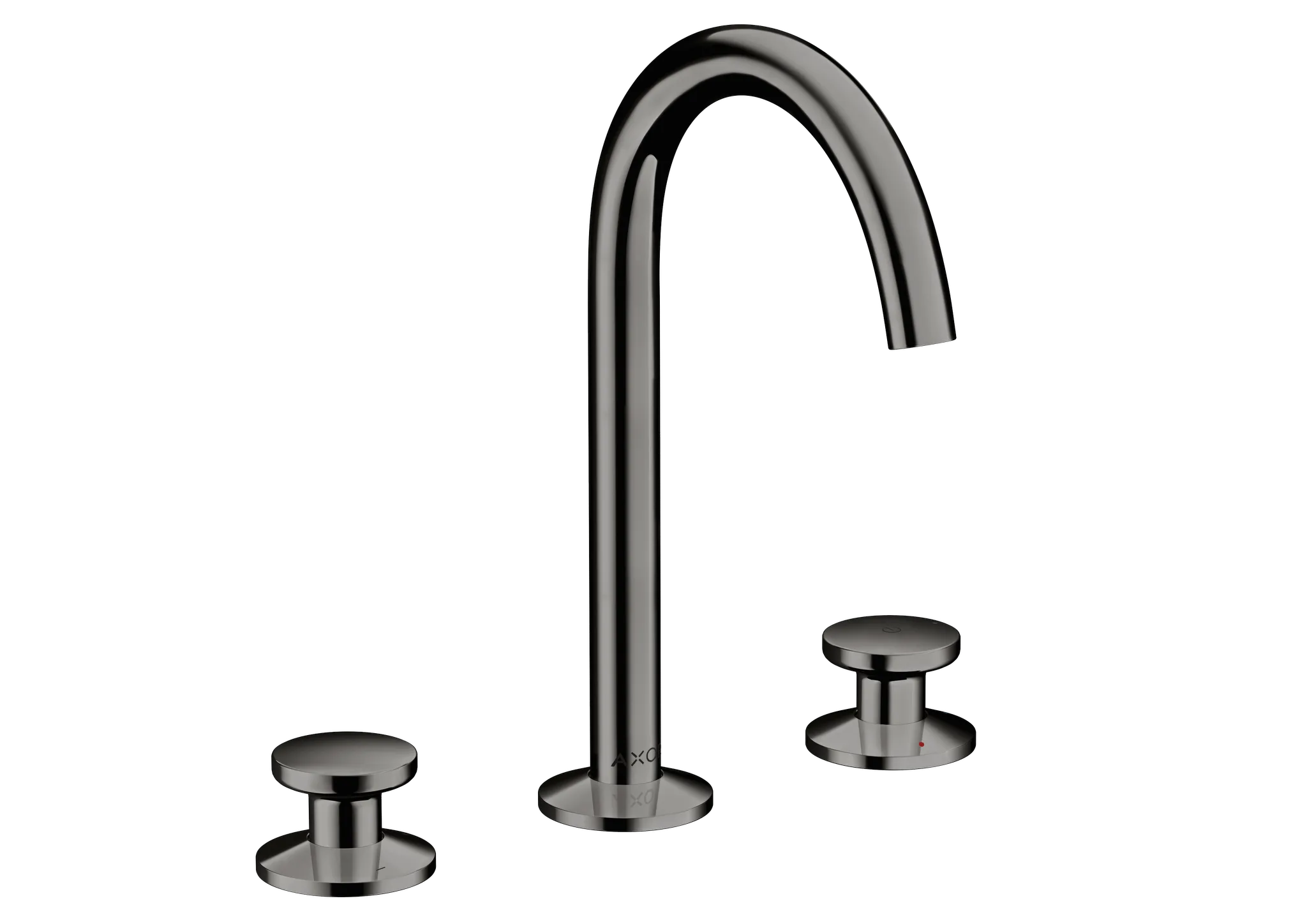 Hansgrohe AXOR One 3-Loch Waschtischarmatur Select 170, Polished Black Chrome