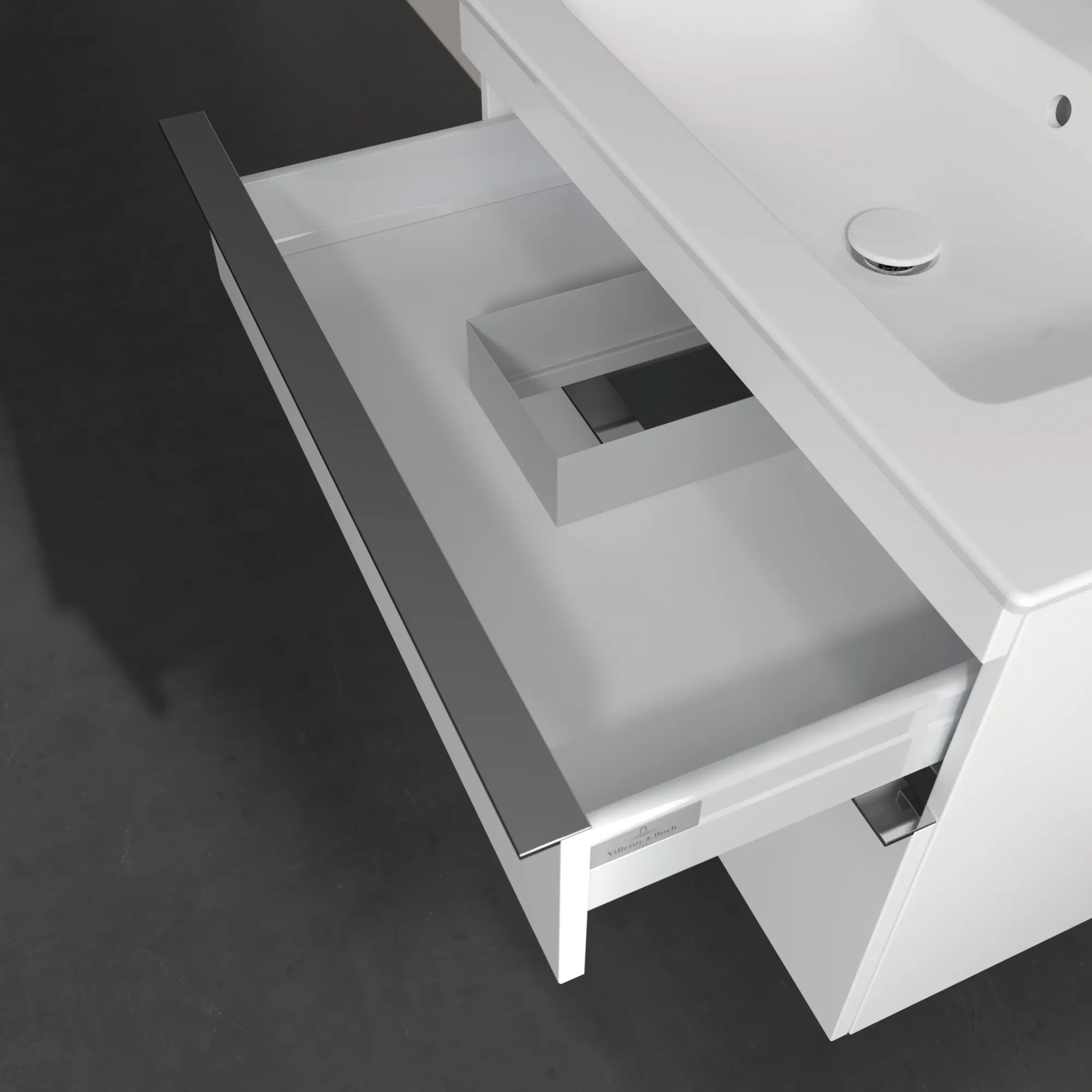 Villeroy & Boch Waschtischunterschrank „Venticello“ für Schrankwaschtisch 753 × 590 × 502 mm Weiß Matt, für Becken mittig