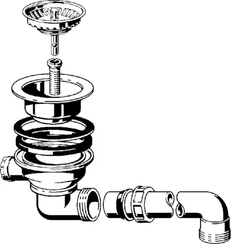 Viega Ablaufventil für Spülen Modell 7139.15 in Kunststoff weiss 11,4 cm Viega Ablaufventil für Spülen Modell 7139.15 in Kunststoff weiss 11,4 cm