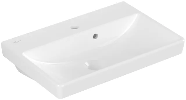 Villeroy & Boch Wandwaschtisch „Avento“ Compact 550 × 370 × 155 mm, für Becken mittig, mit Hahnlochbohrung, Hahnlochposition mittig in Weiß Alpin Villeroy & Boch Wandwaschtisch „Avento“ Compact 550 × 370 × 155 mm, für Becken mittig, mit Hahnlochbohrung, Hahnlochposition mittig in Weiß Alpin
