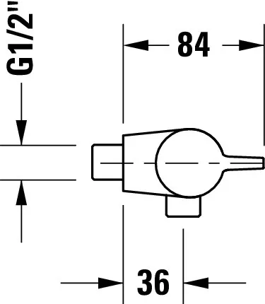 B.1 Brausethermostat Aufputz Ausladung 118 Breite 260 mm