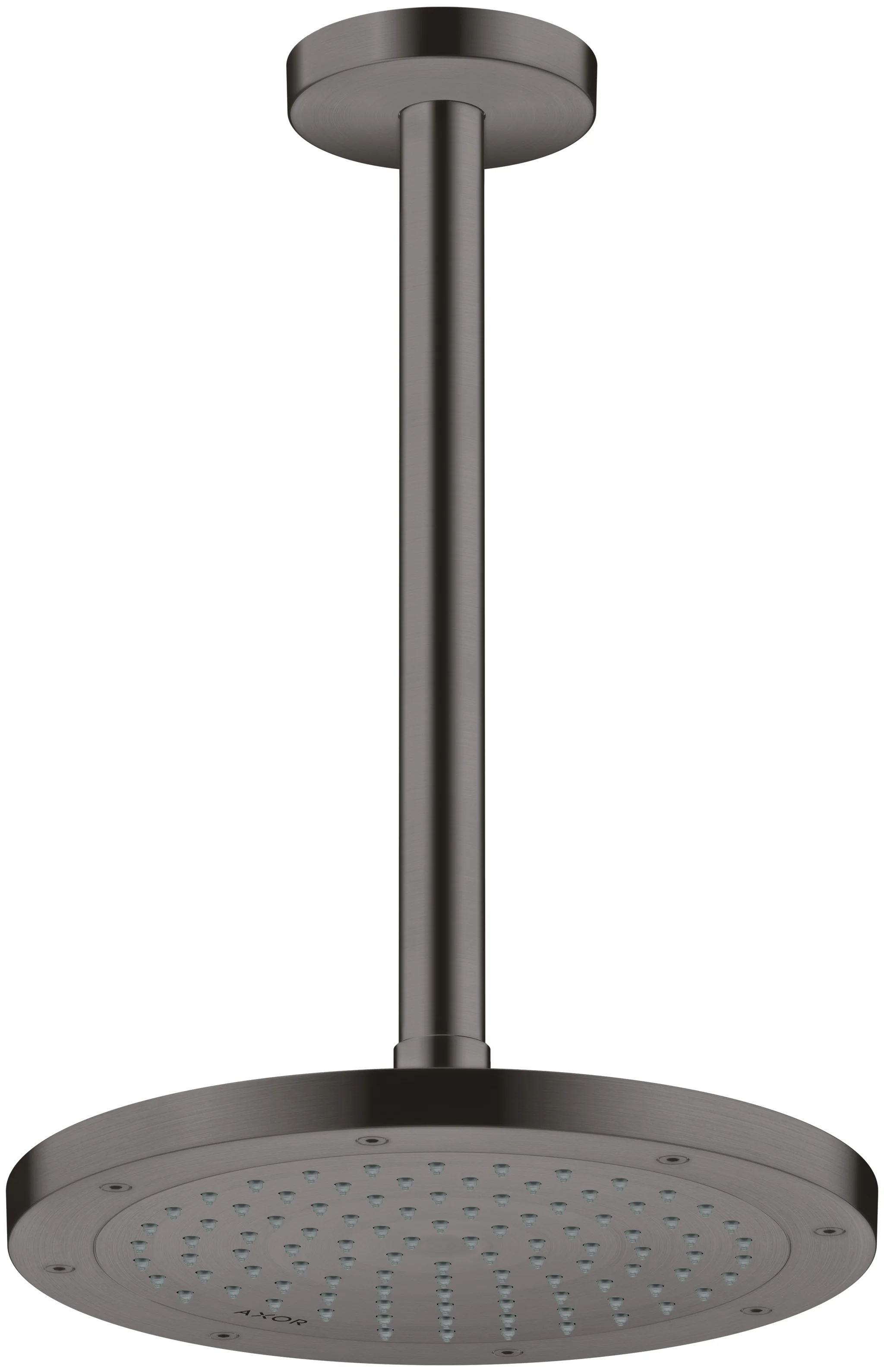 Hansgrohe AXOR ShowerSolutions Kopfbrause 245 1jet EcoSmart+ Brushed Black Chrome, 245 mm, verstellbarer Winkel, abnehmbar zur Reinigung Hansgrohe AXOR ShowerSolutions Kopfbrause 245 1jet EcoSmart+ Brushed Black Chrome, 245 mm, verstellbarer Winkel, abnehmbar zur Reinigung