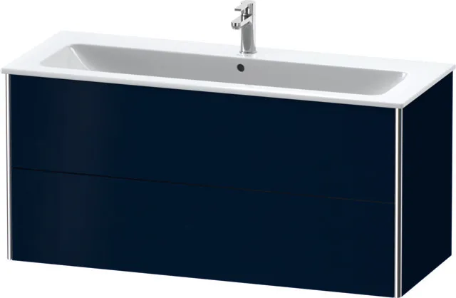 Duravit Waschtischunterschrank wandhängend „XSquare“ 121 × 56 × 47,8 cm Nachtblau Seidenmatt Duravit Waschtischunterschrank wandhängend „XSquare“ 121 × 56 × 47,8 cm Nachtblau Seidenmatt