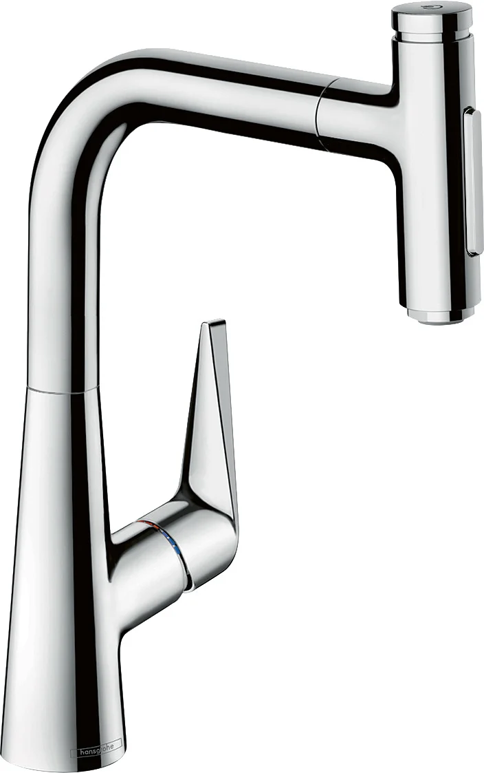 Hansgrohe Talis Select M51 Einhebel-Küchenmischer mit Ausziehbrause 2jet in Chrom, ComfortZone 220, Schwenkbereich einstellbar auf 110° oder 150°, Laminarstrahl und Brausestrahl arretierbar, Keramikmischsystem, max. Durchflussmenge 7 l/min bei 3 bar, Aus Hansgrohe Talis Select M51 Einhebel-Küchenmischer mit Ausziehbrause 2jet in Chrom, ComfortZone 220, Schwenkbereich einstellbar auf 110° oder 150°, Laminarstrahl und Brausestrahl arretierbar, Keramikmischsystem, max. Durchflussmenge 7 l/min bei 3 bar, Aus