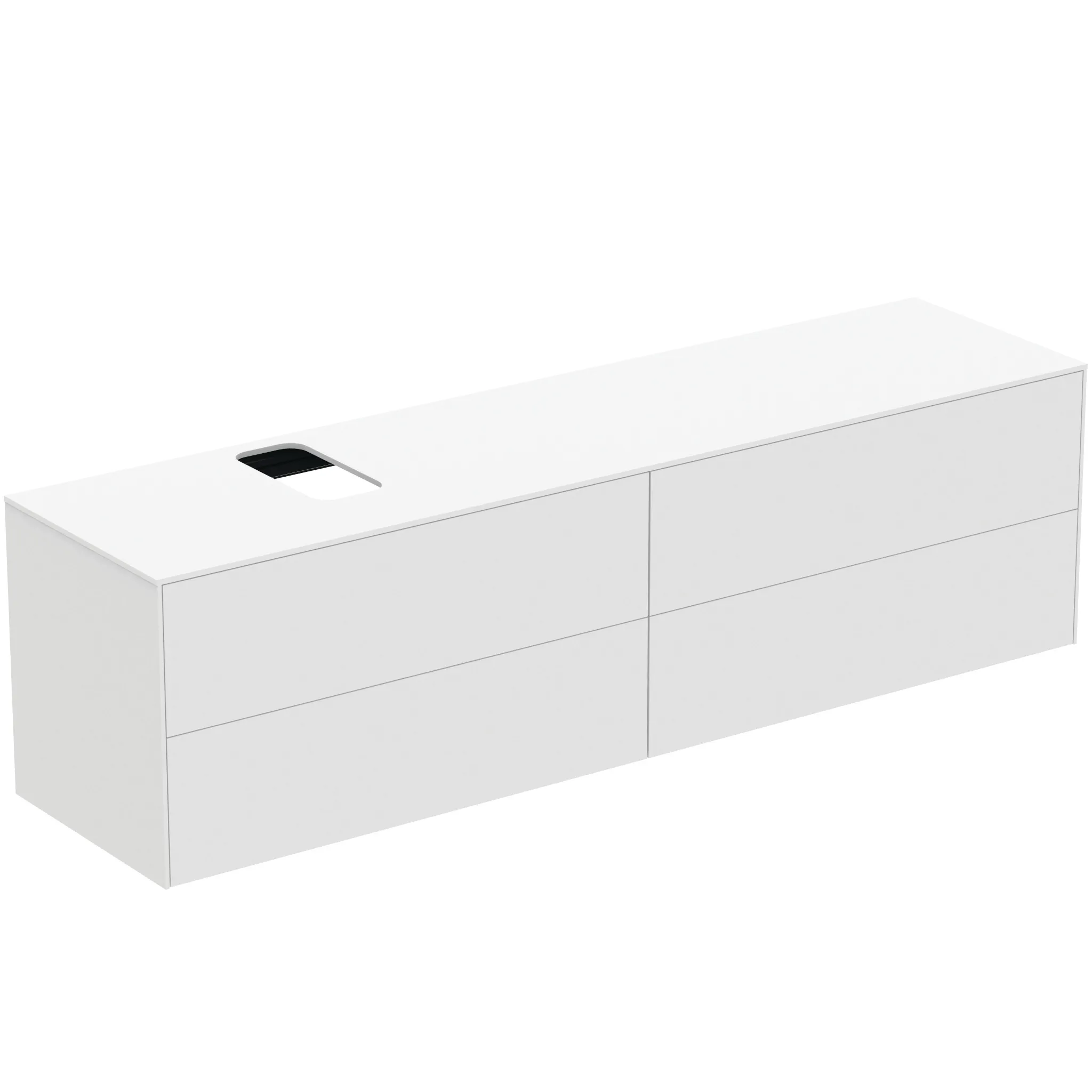 Ideal Standard Waschtischunterschrank „Conca“ 198,7 × 55 × 50,5 cm Weiß matt lackiert