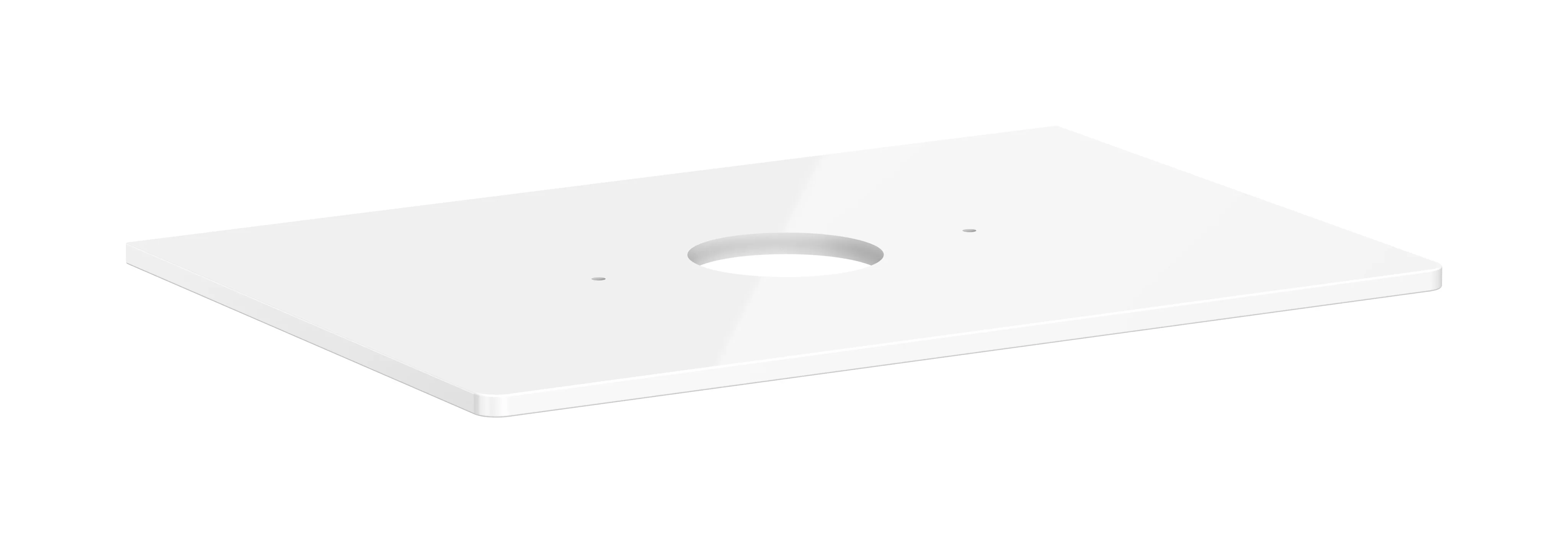Hansgrohe Xelu Q Konsole, 780x540 mm, mittiger Beckenausschnitt, weiß hochglänzend
