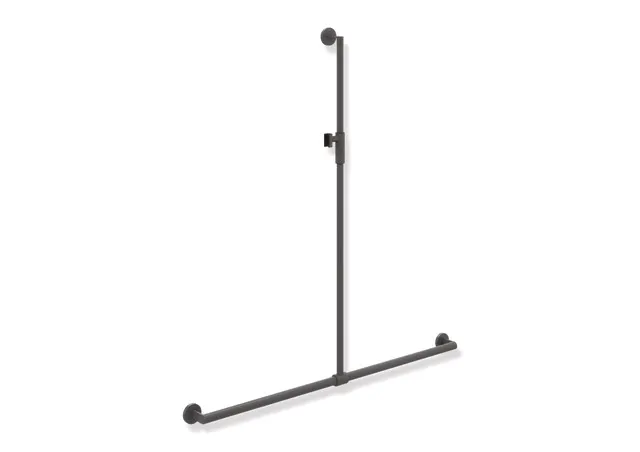 HEWI Haltegriff „System 900“ in Dunkelgrau Perlglimmer tiefmatt / Schwarz matt, Befestigung verdeckt HEWI Haltegriff „System 900“ in Dunkelgrau Perlglimmer tiefmatt / Schwarz matt, Befestigung verdeckt