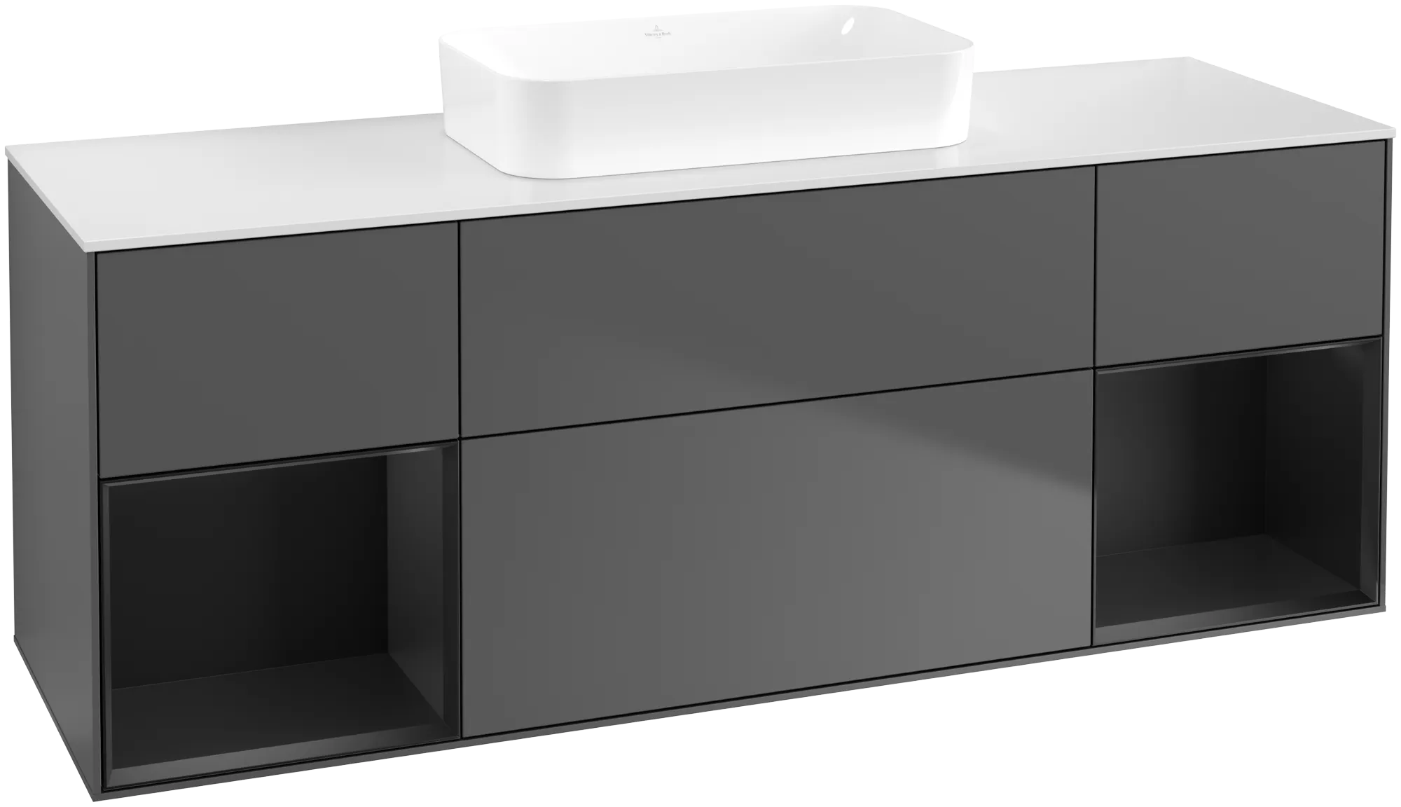 Villeroy & Boch Finion Waschbeckenunterschrank F74 1600x603x501mm anthrazit