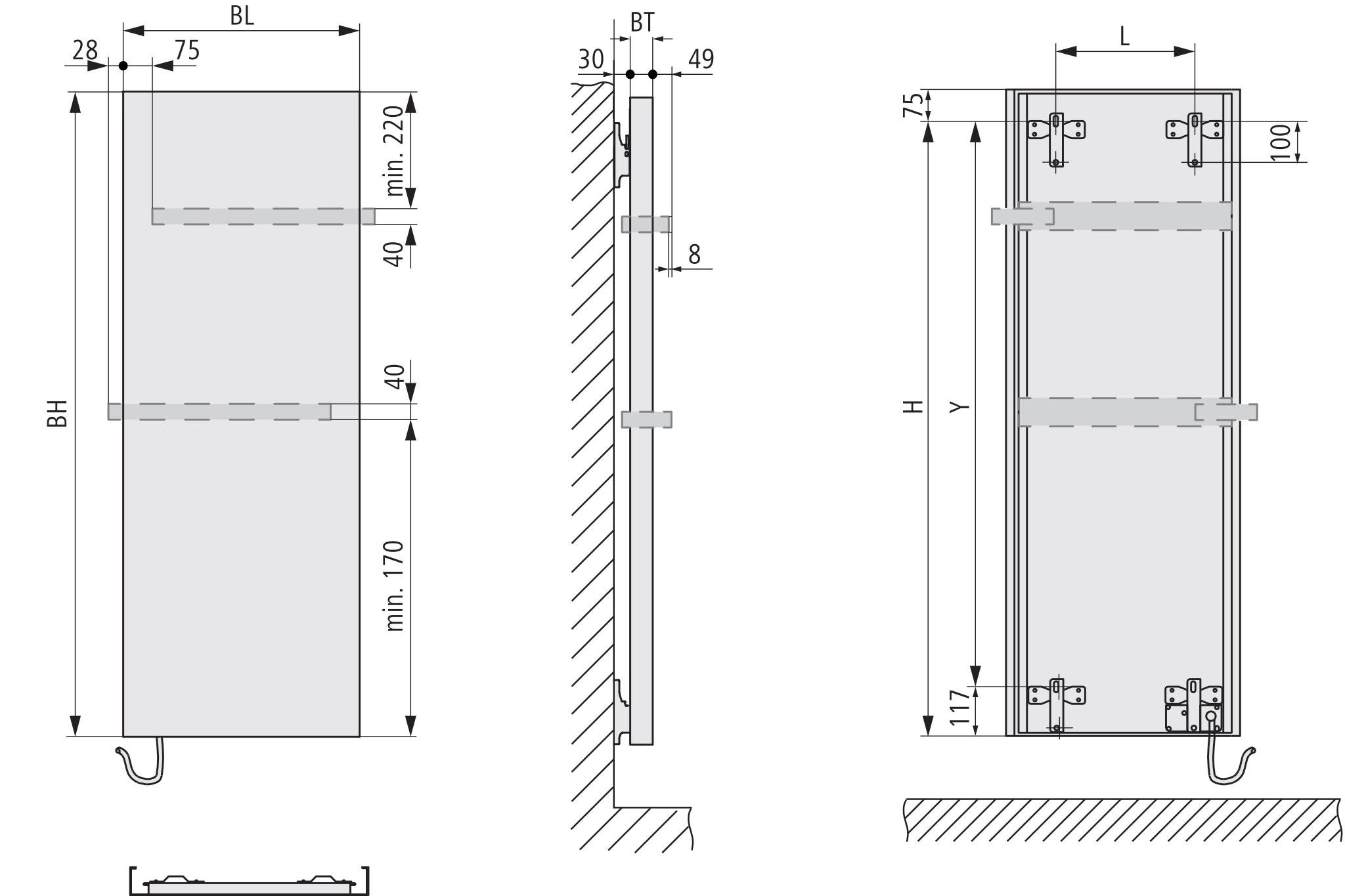 Kermi Design-Elektroheizkörper „Rubeo“ in Sonderfarbe Kermi Design-Elektroheizkörper „Rubeo“ in Sonderfarbe