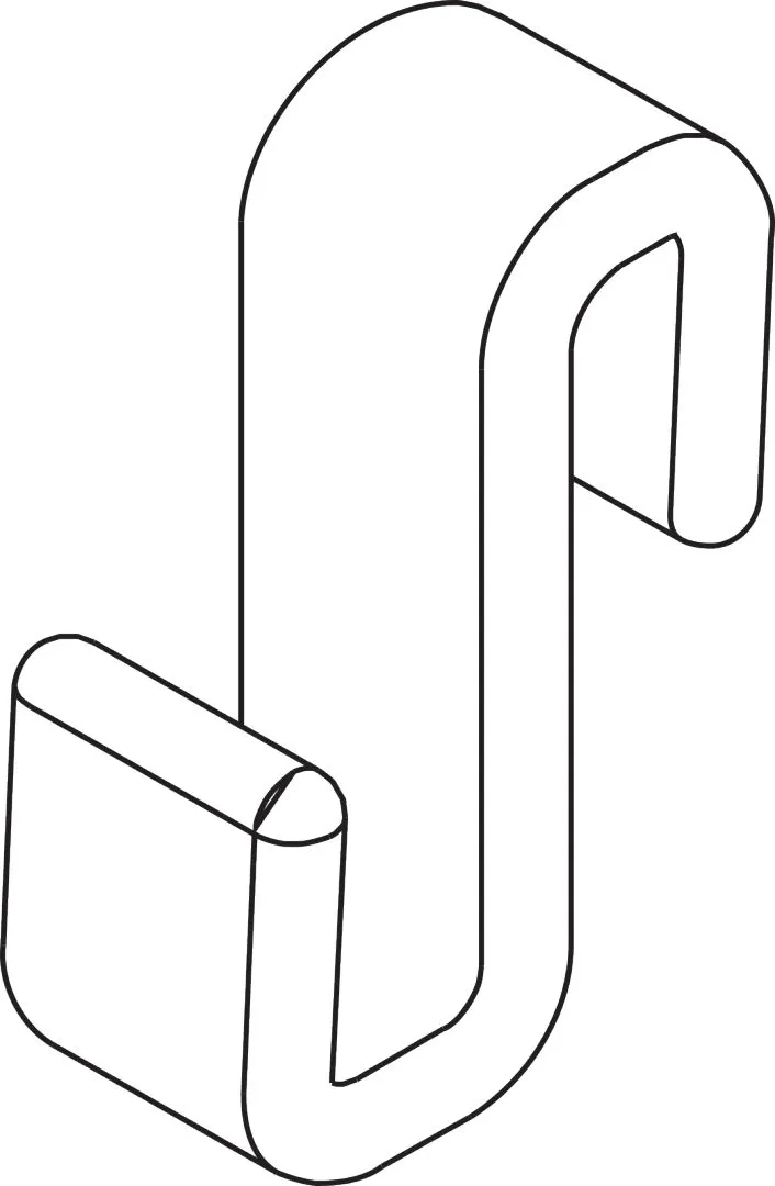 Kermi Duschdesign Handtuch-Haken „LIGA“ (5 Stück)